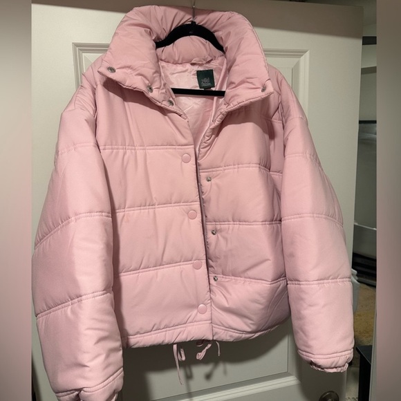 $20! Duvet Puffer Jacket by Wild Fable in Mod Pastel Pink - Picture 4 of 6